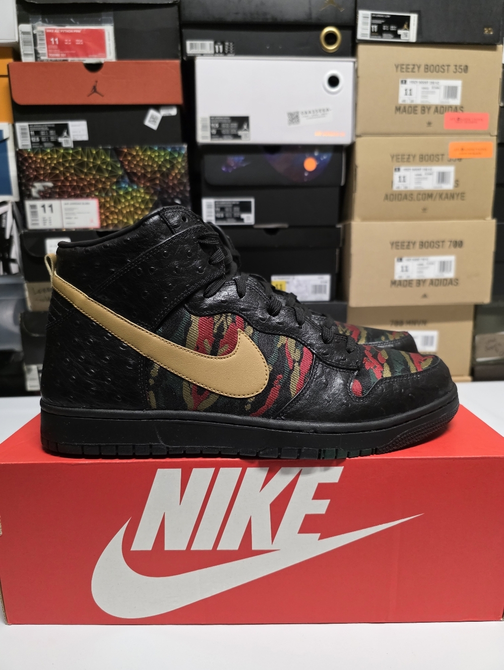 Nike Dunk High Premium 'Tiger Camo' Sz 12 - Picture 1 of 7